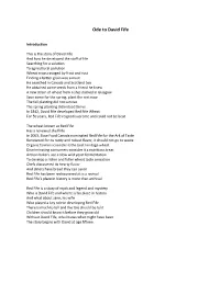 Ode to David Fife