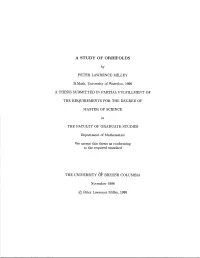 A Study of Orbifolds