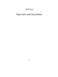 Esperanto and Anarchism
