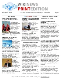 March 19, 2008 the Free-Content News Source That You Can Write! Page 1