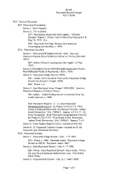 RCHS Inventory WWW