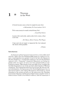 Titanism in the West 25