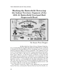 Dragoo-Butterfield Overland Mail Route