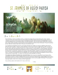Franciscans for Justice.” Each Class with Additional Materials Sent by Email After Each Class …