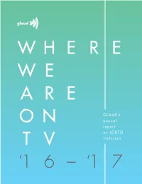 GLAAD's Annual Report on LGBTQ Inclusion