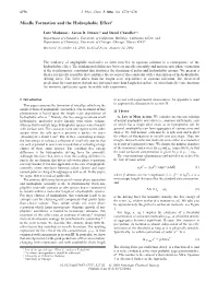 Micelle Formation and the Hydrophobic Effect†