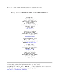 Truancy: a Look at Definitions in the USA and Other Territories