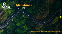 A Showcase of Apollo's Achievements in 2019