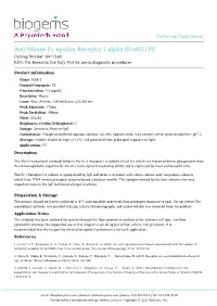 Anti-Mouse Fc Epsilon Receptor I Alpha (Fcer1) PE Catalog Number :84112-60 RUO: for Research Use Only