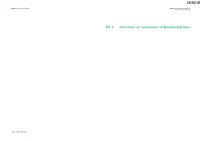 Appendix B1.1 – Overview of Assessment