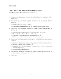 Chapter 2 Tort Liability in Maimonides