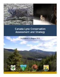 Lynx Conservation Assessment and Strategy