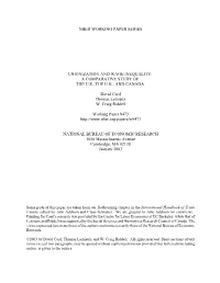 Unionization and Wage Inequality: a Comparative Study of the U.S., the U.K., and Canada