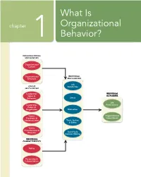 What Is Organizational Behavior?