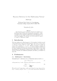 Bayesian Inference for the Multivariate Normal