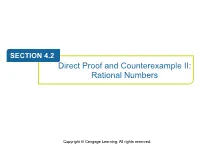Direct Proof and Counterexample II: Rational Numbers