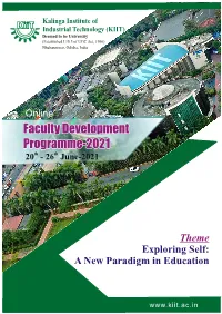 Faculty Development Programme-2021 20Th - 26Th June-2021