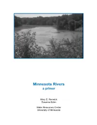 Minnesota Rivers a Primer