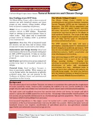Natural Resources and Climate Change