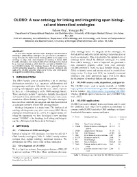 OLOBO: a New Ontology for Linking and Integrating Open Biological