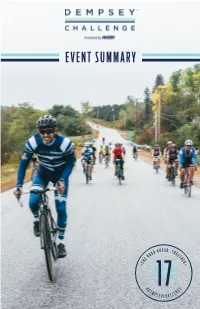 Event Summary Thank You from Dempsey Center Patrick Dempsey Expansion in 2018