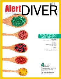 MEDICATION and DIVING QUESTION I’M Taking Meds – Can I Dive?