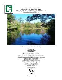 NASHUA RIVER WATERSHED SMART MONITORING PROGRAM 2011-2013 Technical Memorandum CN 417.0