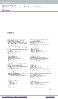Viewing Inscriptions in the Late Antique and Medieval World Edited by Antony Eastmond Index More Information