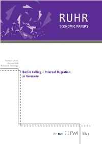 Berlin Calling–Internal Migration in Germany