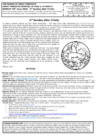 Bulletin 28.06.2020