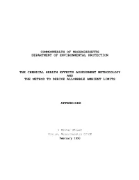 Commonwealth of Massachusetts Department of Environmental Protection