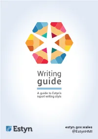 Estyn Writing Guide