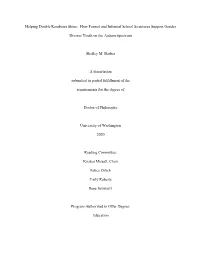 How Formal and Informal School Structures Support Gender