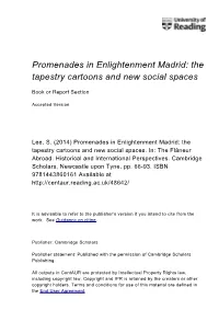 The Tapestry Cartoons and New Social Spaces