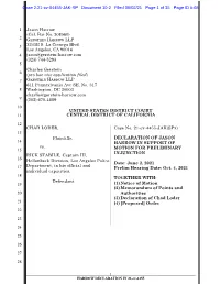 HARROW DECLARATION in 21-Cv-4455
