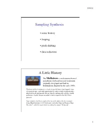 Sampling Synthesis