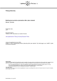 Tilburg University Building Best Practice Automotive After Sales