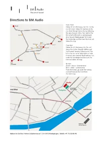 Directions to BM Audio