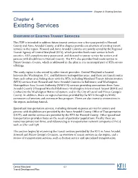 Existing Services Chapter 4 Existing Services