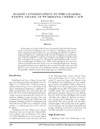 Forty Years at Tumbling Creek Cave