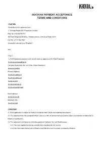 Ikhokha Payment Acceptance Terms and Conditions