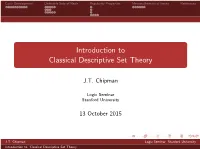 Introduction to Classical Descriptive Set Theory