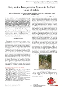 Study on the Transportation System in the East Coast of Sabah