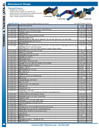 Tronair Aircraft Towbars Spec Sheet