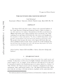 Arxiv:Astro-Ph/9808050 V1 6 Aug 1998 Rssfo H Cteigo Lcrn Ncutr Fgalax of Clusters in Electrons of Suny Scattering the the Con Occur
