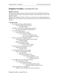 Kingdom Parables: Counting the Cost