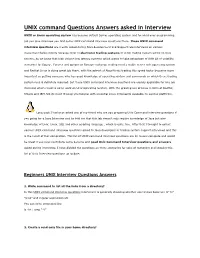 UNIX Command Questions Answers Asked in Interview