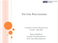 Vector Processors
