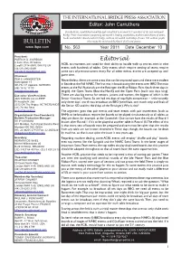 BULLETIN Editorial