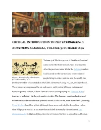 Critical Introduction to the Evergreen: A